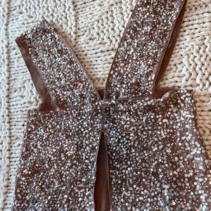 Top ZARA abalorios lilla - lilac sequins top Zara size xs